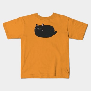 Black Cat Loaf Kids T-Shirt